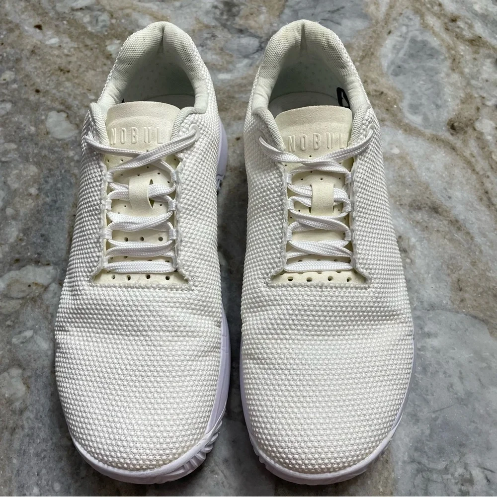 Nobull Impact Sneakers Shoes Crossfit All White Men's Size 8.5 / Women 10